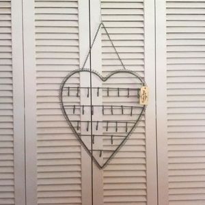 Urban Outfitters Shabby Chic Metal Jewelry organizer